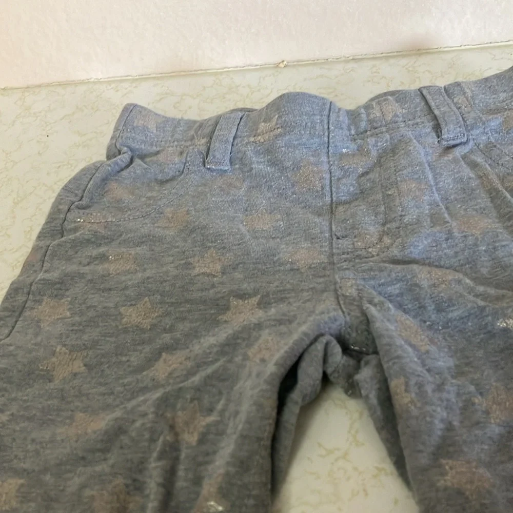 Toddlers Gray Patterned Pants 3t